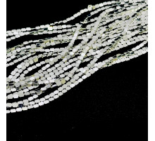 Нить гематит белый загругленный прямоугольник 4*5мм