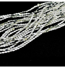 Нить гематит белый загругленный прямоугольник 4*5мм