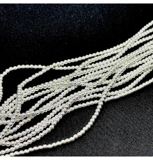 Нить гематит белый шар 4*4мм