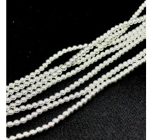 Нить гематит белый шар 6*6мм