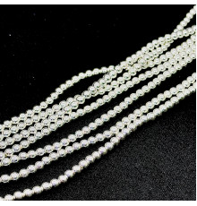 Нить гематит белый шар 6*6мм