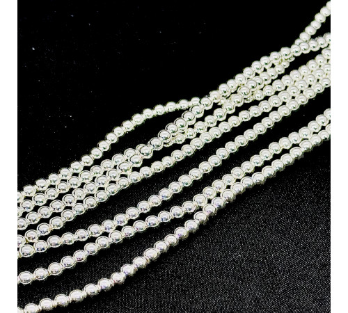 Нить гематит белый шар 6*6мм