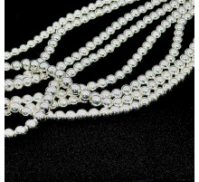 Нить гематит белый шар 8*8мм