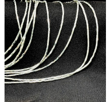 Нить гематит белый цилиндр грань 2*4мм