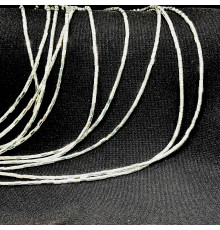 Нить гематит белый цилиндр грань 2*4мм