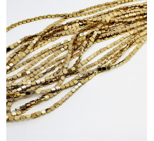 Нить гематит бронзовый закругленный прямоугольник 4*5мм