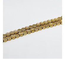 Нить гематит бронзовый ракушка 10*10мм