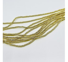 Нить гематит золотой шар 4*4мм