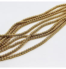 Нить гематит бронзовый шар 6*6мм