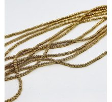 Нить гематит бронзовый шар 4*4мм