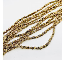 Нить гематит бронзовый галтовка 3*6мм