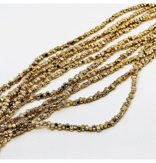 Нить гематит бронзовый галтовка 3*6мм