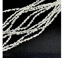 Нить гематит белый галтовка 4*5мм