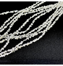 Нить гематит белый галтовка 4*5мм